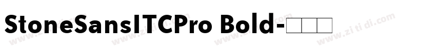 StoneSansITCPro Bold字体转换